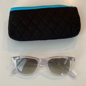 Ray-Ban RB4640 Polished Transparent Sunglasses NWT